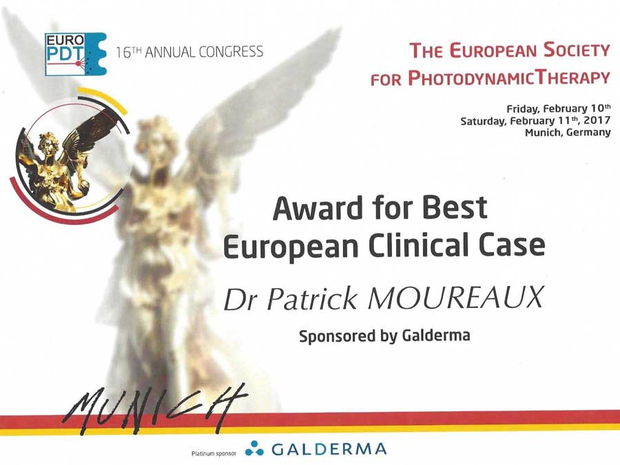 Docteur Patrick MOUREAUX: 1er prix des cas cliniques